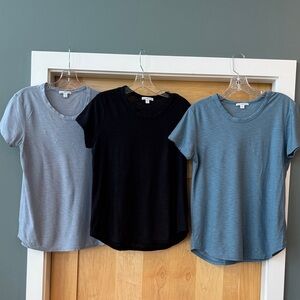 James Perse Gray Crew Neck Short Sleeve T-Shirt Bundle